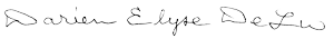 Darien DeLu's signature