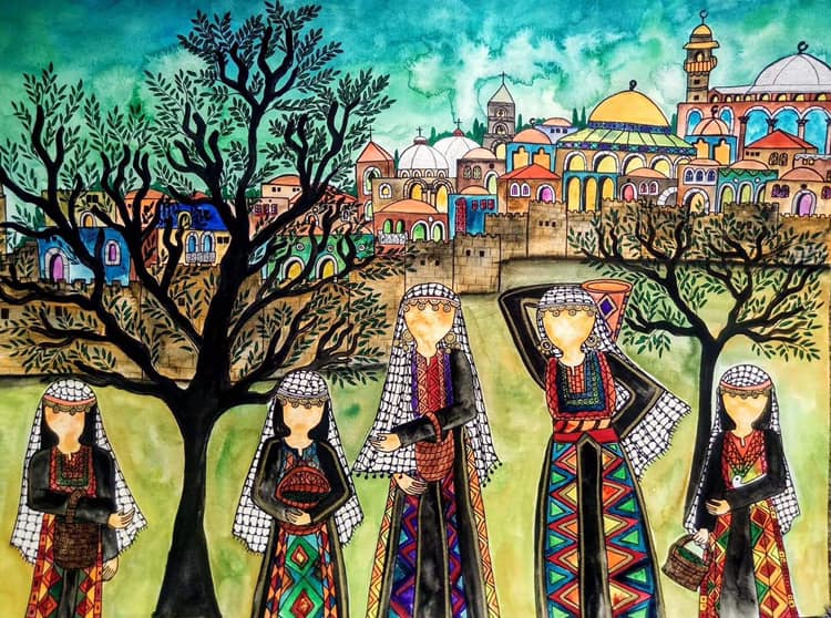 Women of Jerusalem by Palestinian Artist Rawan Anani.